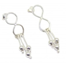 Traditional dangle women earring 925 Sterling Silver B 919